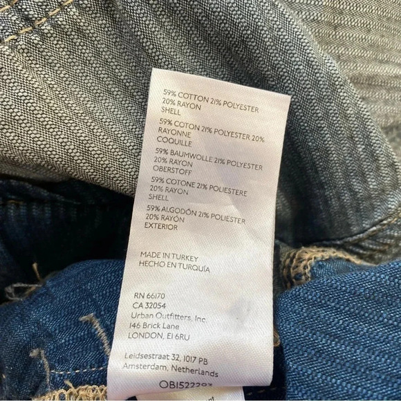 New Free People Angelo Denim Pull On Jeans Pants Drawstring Slouchy XS - Picture 13 of 15